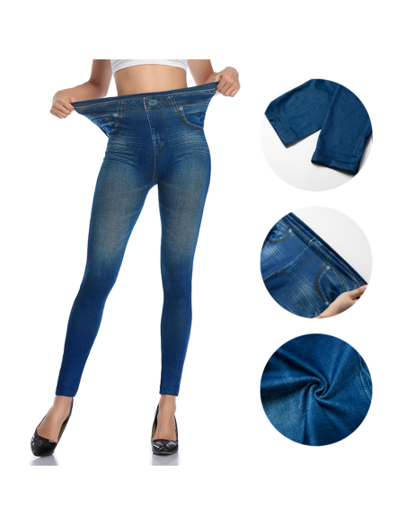 Ensemble de 3 Leggings Femme Effet Jeans GIADA