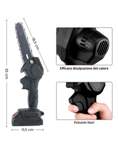 Mini Tronçonneuse Électrique Sans Fil Batterie 48VF Lame... 2