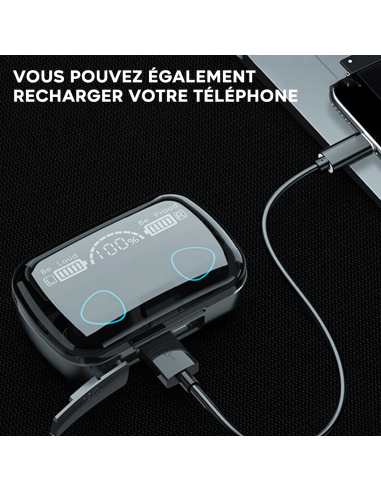 Écouteurs tactiles sans fil Bluetooth 5.3...