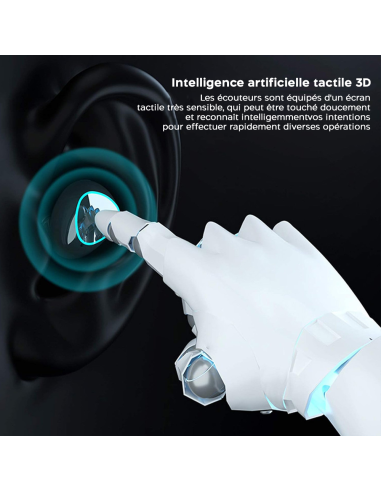 Écouteurs tactiles sans fil Bluetooth 5.3...