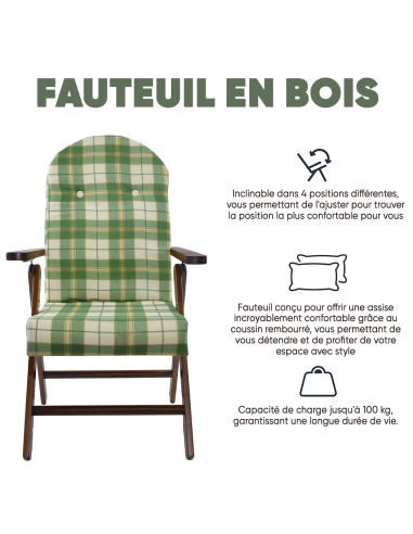 AMALFI Fauteuil en Bois MASLEGNO Fauteuil...