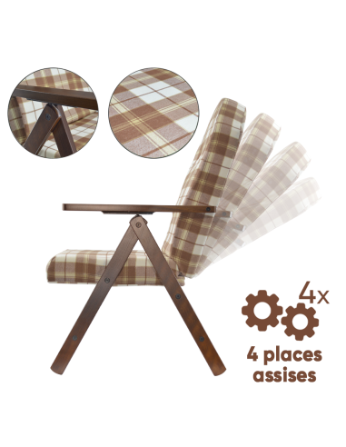 AMALFI Fauteuil en Bois MASLEGNO Fauteuil...