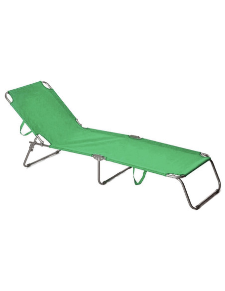 2 pièces chaises longues pliantes en acier 2309 dossier inclinable 4 Positions