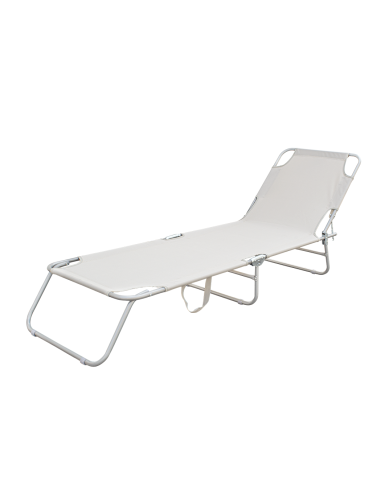 2 pièces chaises longues pliantes en acier 2309...