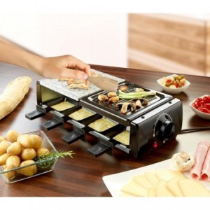 Appareil à raclette 8 personnes avec deux pierres antiadhésive - multifonction (comprend 16 accessoires / 1200W) - 38708 2