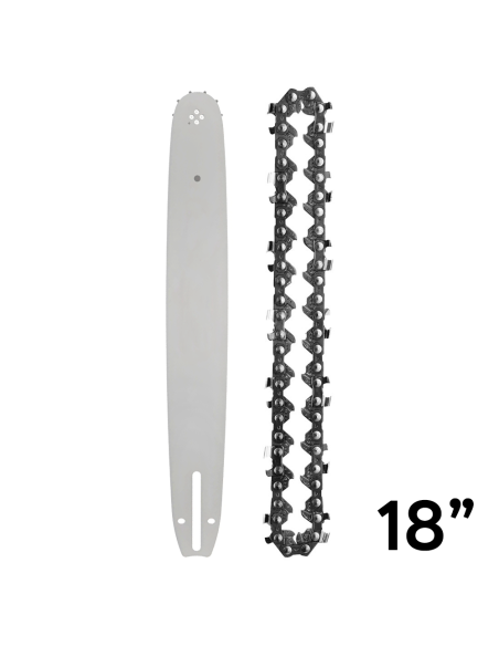 Kit chaîne barre 18 pouces rechange pour tronçonneuse à batterie 450mm sans fil