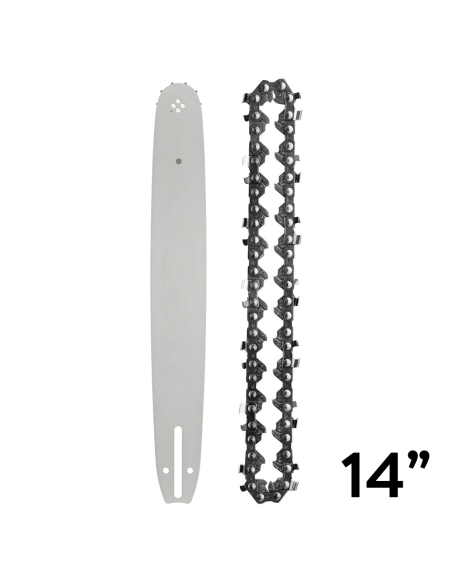 Kit chaîne barre 14 pouces rechange pour tronçonneuse à batterie 350mm sans fil