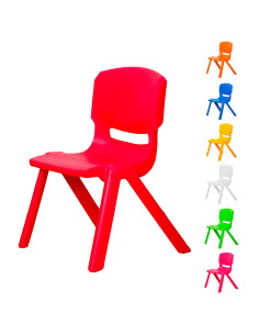 173710 Chaise colorée pour enfants en plastique résistant...