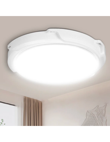 Plafonnier LED 200W 8000mAh IP54 avec Panneau Solaire 6V et Télécommande