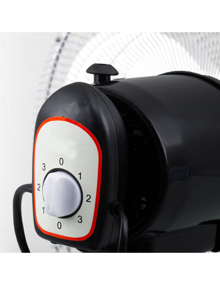 Ventilateur 3 en 1 sur Pied Table et Mural 50W avec 5 Pales en Métal Oscillantes