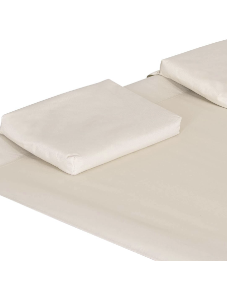 Transat Double Extérieur PARADISE avec Pare-Soleil et Coussins 155x173x200