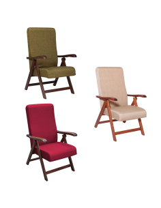 Fauteuil en Bois de Hêtre Noyer Miami MAS272 Dossier...