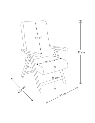 Fauteuil en Bois de Hêtre Noyer Miami MAS272...