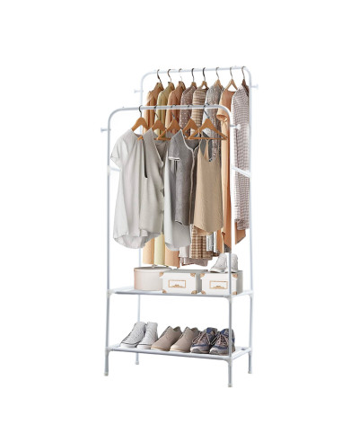 Étagère Multifonction Porte-Manteau et...