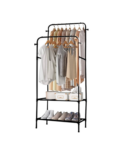 Étagère Multifonction Porte-Manteau et...