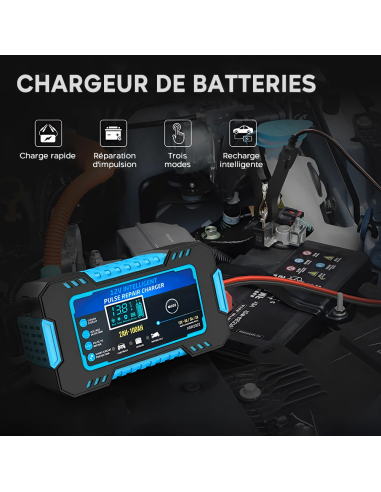 Chargeur Batterie Voiture et Moto Charge...