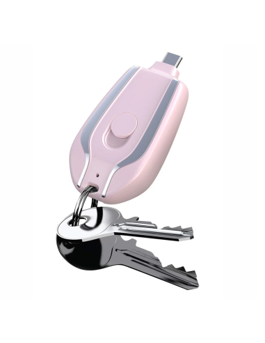 Porte-clés Powerbank 1500mAh Chargeur d'urgence...