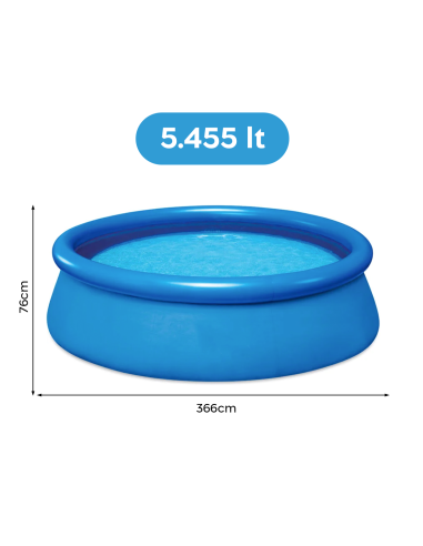 Piscine autoportante ronde avec boudin...