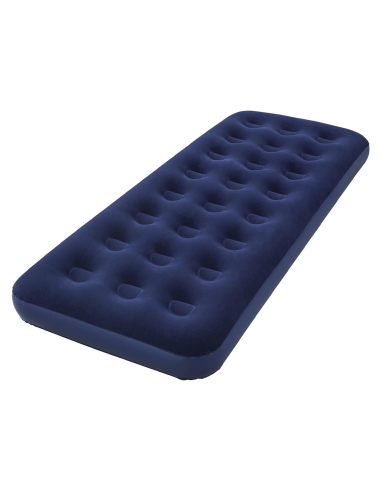 Matelas gonflable individuel pour camping et maison avec effet floqué 185x76cm