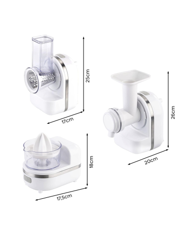 Robot de cocina multifunción 3 en 1 exprimidor...