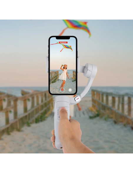 Stabilisateur de Smartphone à 3 Axes avec Trépied Pliable pour Photos et Vidéos