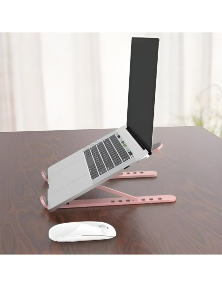 Support d'ordinateur portable pliable antidérapant inclinable à 6 niveaux