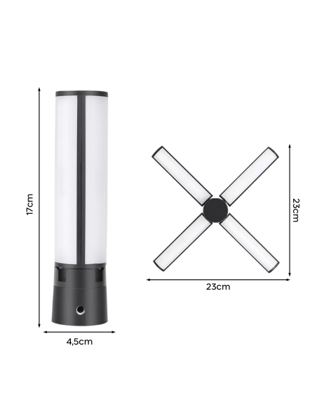 Lumière LED pliable rechargeable Éclairage Photo Vidéo Lampe Portable 5V