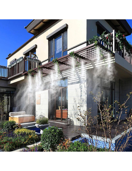 2 PZ Kit système d'arrosage automatique nébuliseur pour extérieur, câble de 10 m