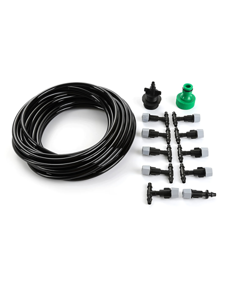 Kit de Système d'Irrigation Automatique Nébuliseur d'Eau Extérieur Câble de 10m