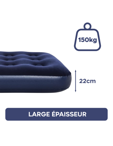 Matelas gonflable individuel pour camping et...