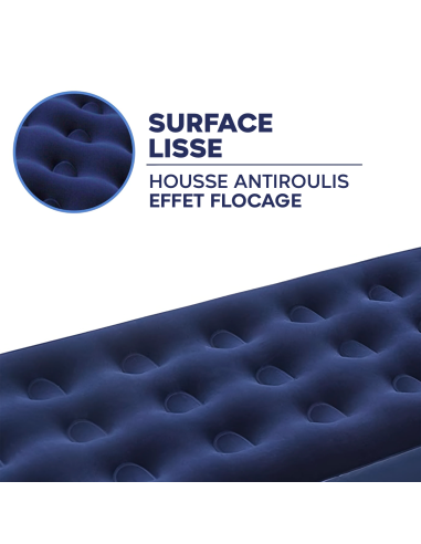 Matelas gonflable individuel pour camping et...
