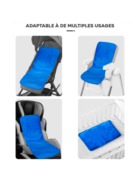 Colchoneta Refrescante Infantil 50x40cm para Cuna Cochecito con Gel Refrescante