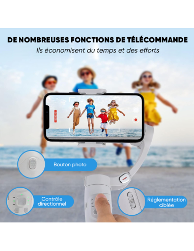 Stabilisateur de Smartphone à 3 Axes avec...