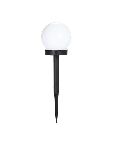 Lampe Sphérique Rechargeable Énergie Solaire 10cm Extérieurs Piquet pour Jardin