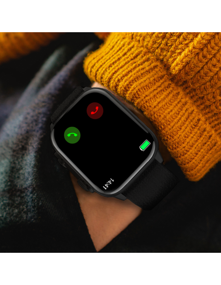 Smartwatch Ultra 49mm 4 Bracelets d'appels et d'applications iOS et Android 4en1