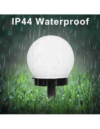 2pz Lampe Sphère Recharge Solaire 10cm pour...