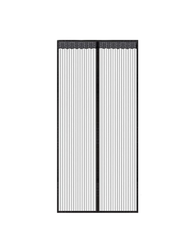 Moustiquaire Magnétique Portes Fermeture Aimant 100x210cm Rideau Anti-Moustiques