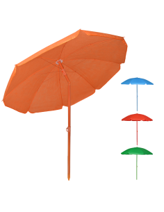 Parasol de Plage TNT Palinuro H185cm Inclinable 8 Bâtons...