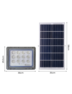 Projecteur Solaire LED 800W Panneau Solaire Crépusculaire... 2