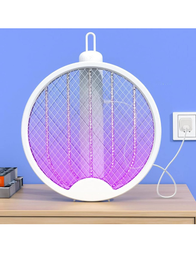 Raquette Électrique Anti-Moustiques Tue...