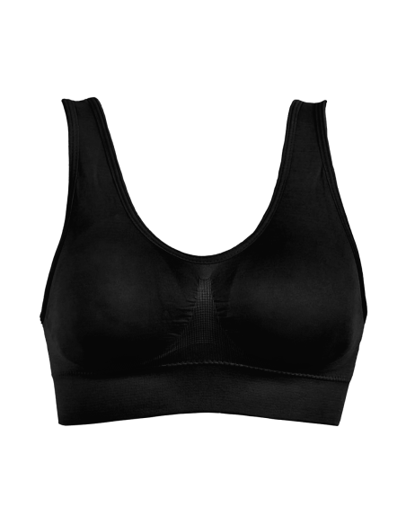 Soutien-gorge de sport Top sans armature avec épaule large respirante élastique