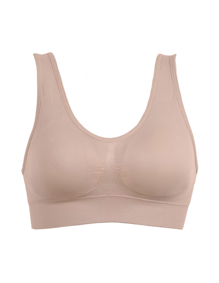 Pack 3 Brassières De Sport Sans Armatures Épaules Larges Respirant Élastique