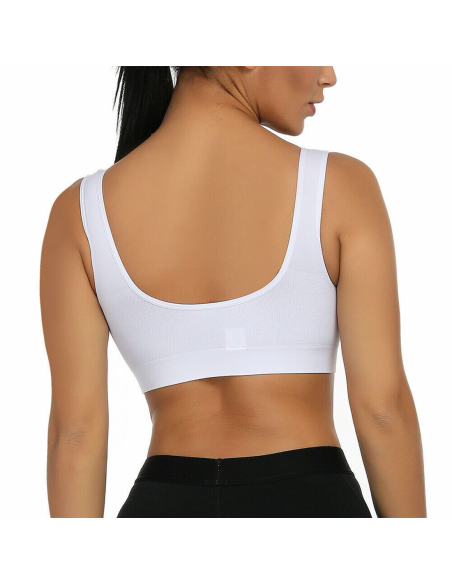 Pack 3 Brassières De Sport Sans Armatures Épaules Larges Respirant Élastique