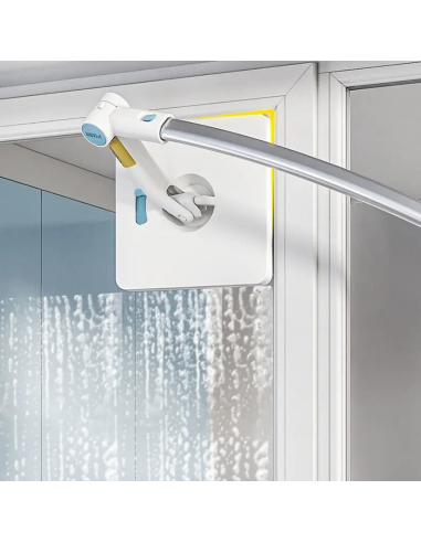 Nettoyeur vitres télescopique brosse chiffon...