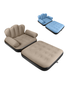 Fauteuil Gonflable avec Repose-pieds et Dossier Canapé en...