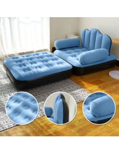 Fauteuil Gonflable avec Repose-pieds et Dossier Canapé en... 2