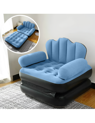 Fauteuil Gonflable avec Repose-pieds et Dossier...