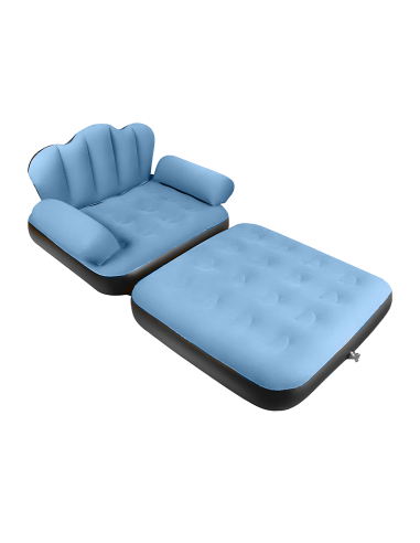 Fauteuil Gonflable avec Repose-pieds et Dossier...