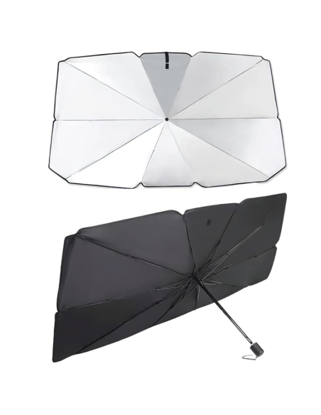 2 PZ Pare-soleil pliable voiture couverture de pare-brise universelle, 140x76cm