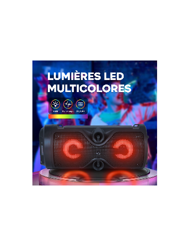 Haut-parleur Bluetooth avec microphone karaoké...